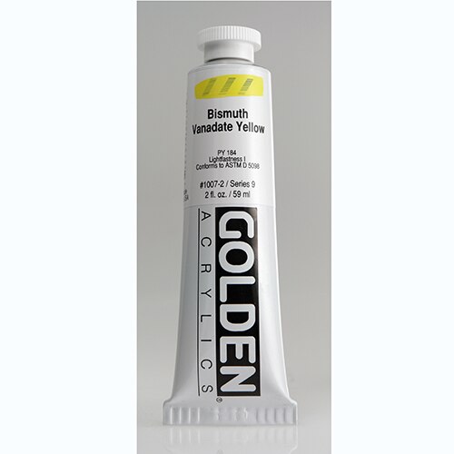 Golden, Heavy Body, Acrylic, Paint, 2oz, Bismuth Vanadate Yellow